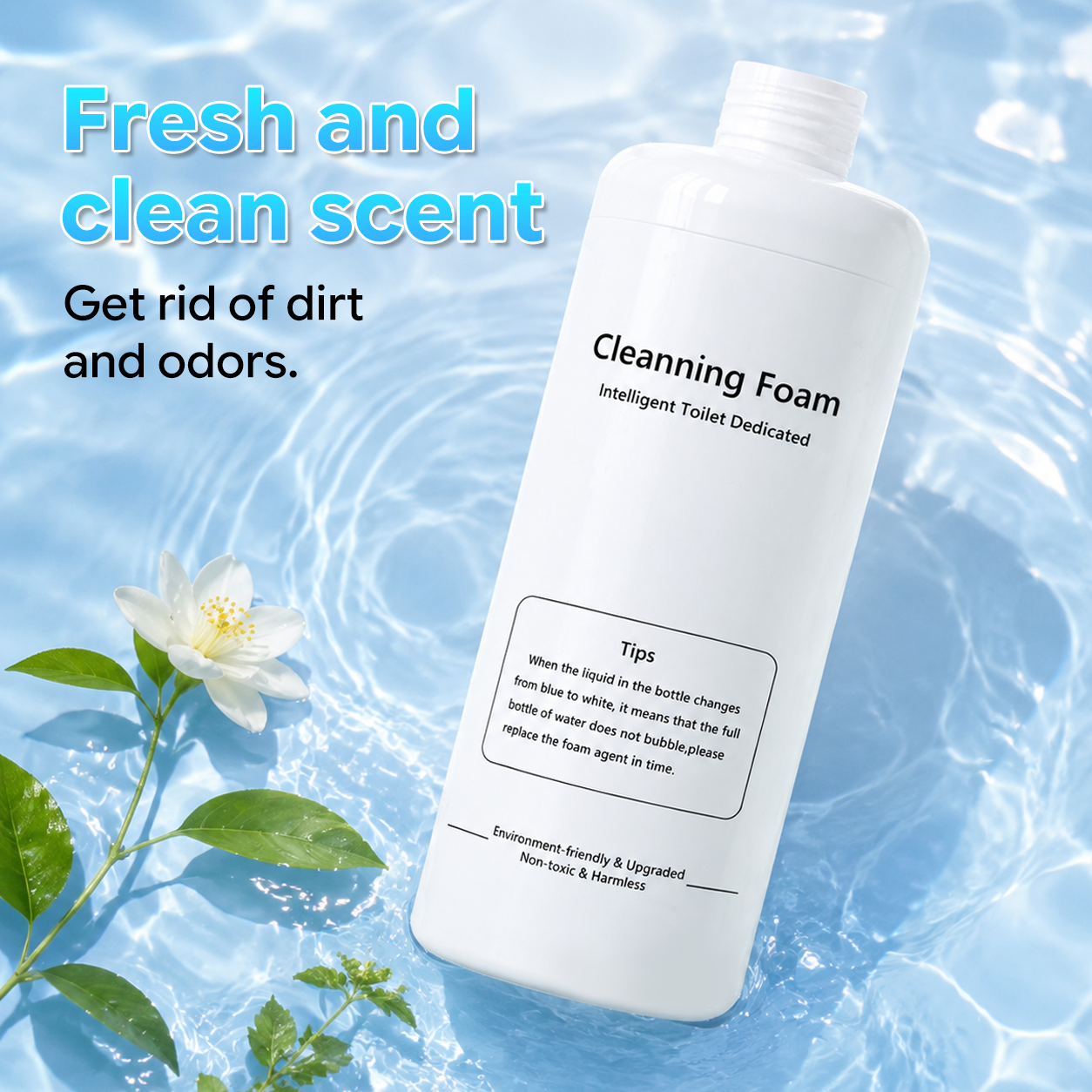 Smart Toilet Foaming Shield 470ml For Smart Toilet Cleaner Splash Control Deodorizing Foam Agent