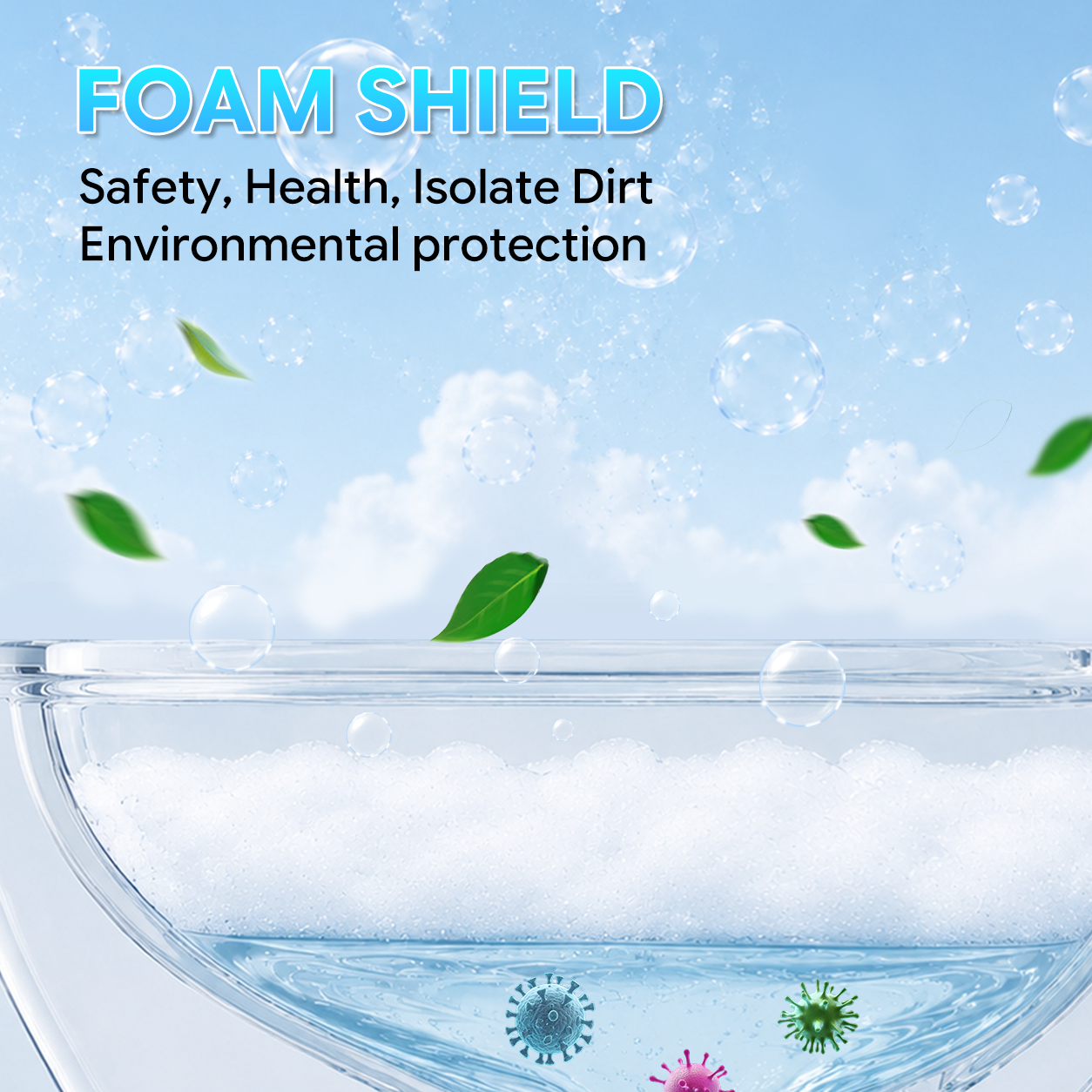 Smart Toilet Foaming Shield 470ml For Smart Toilet Cleaner Splash Control Deodorizing Foam Agent