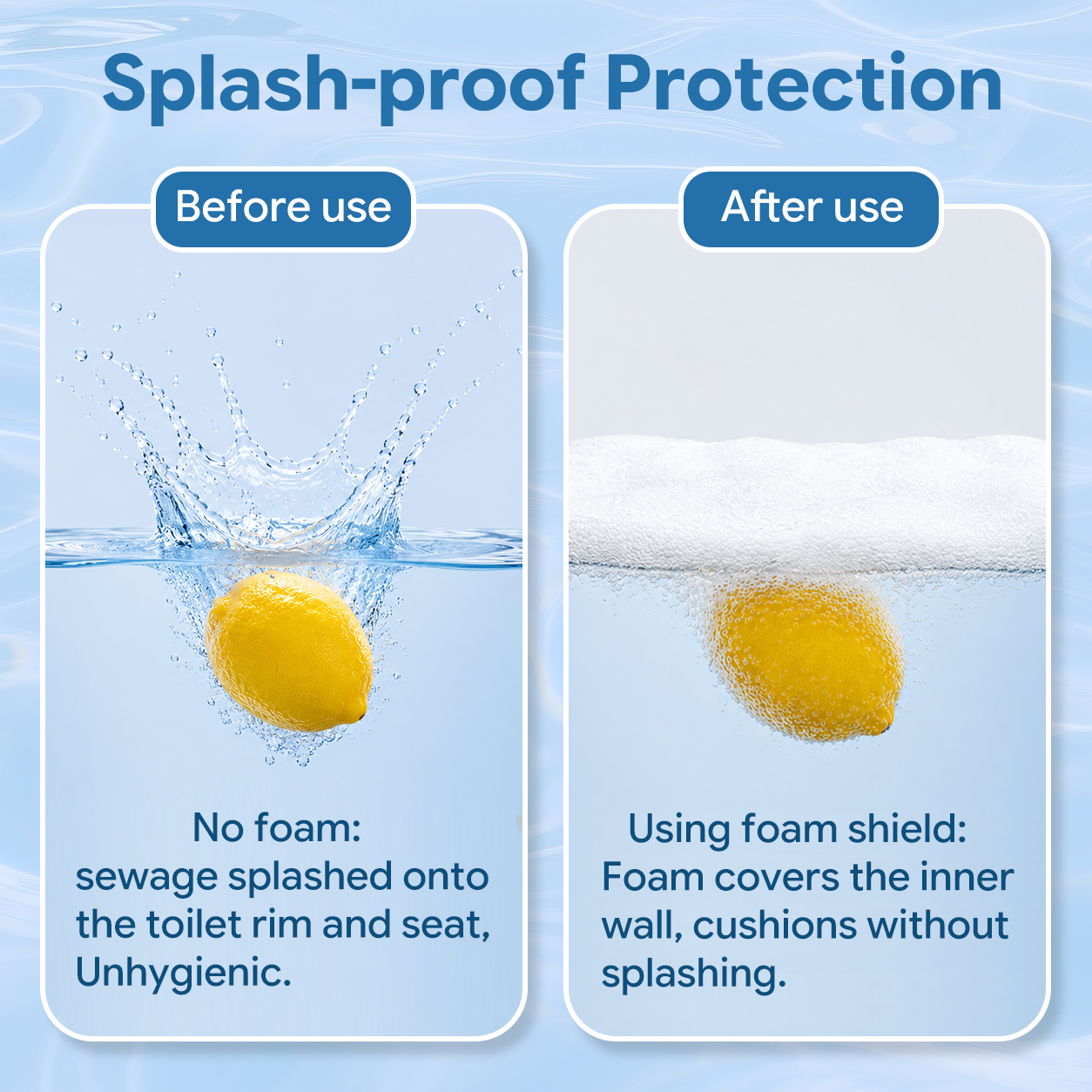 Smart Toilet Foaming Shield 470ml For Smart Toilet Cleaner Splash Control Deodorizing Foam Agent